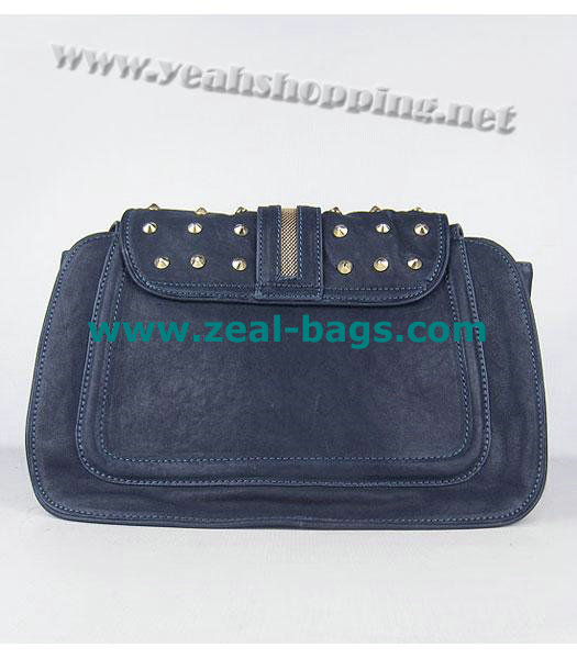 Cheap 3.1 Phillip Lim Edie Bow Studded Bag Dark Blue Replica